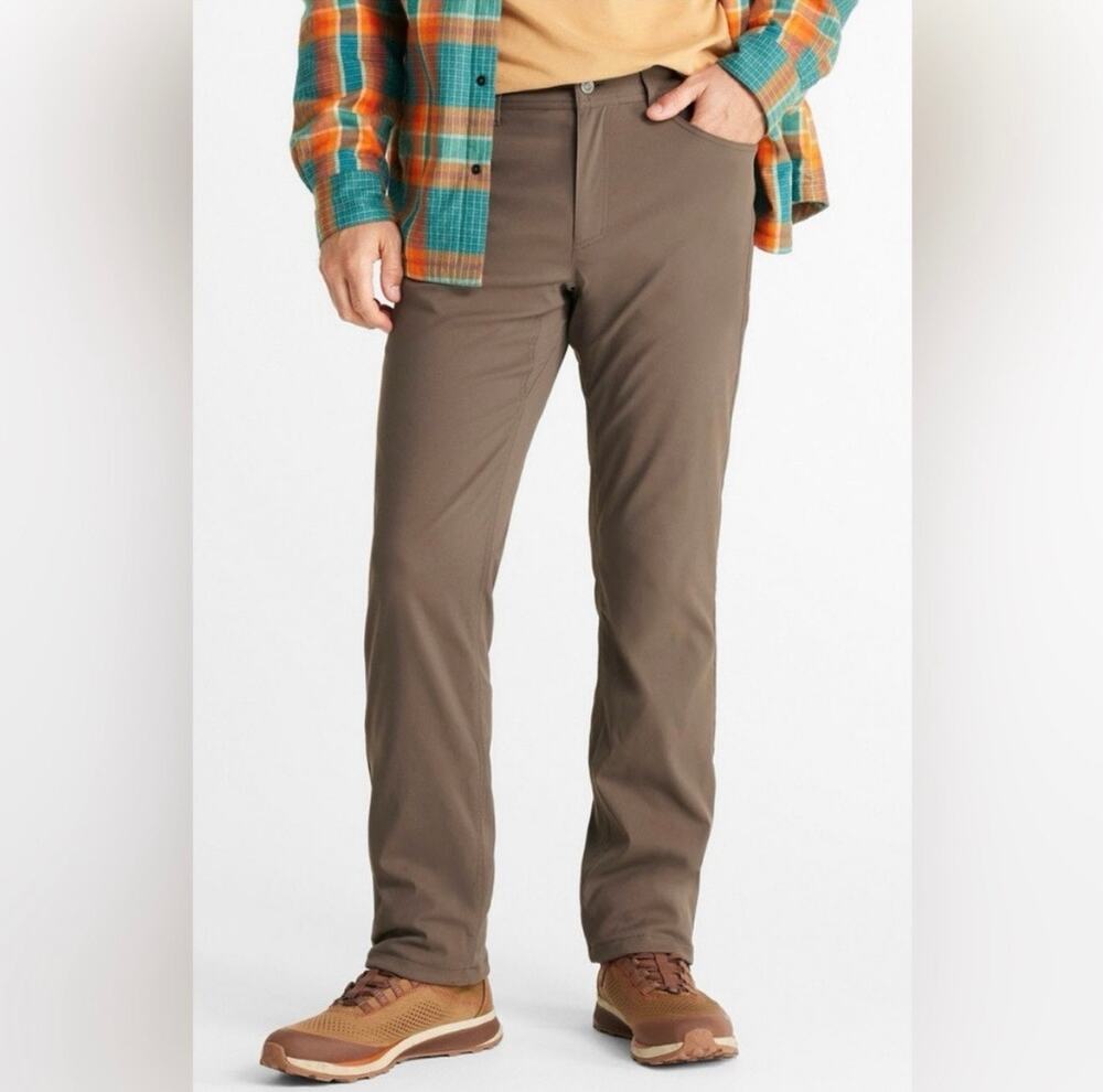 NWT L.L.Bean VentureStretch Fleece Lined 5 Pocket Pants Hiking Camping 36x30